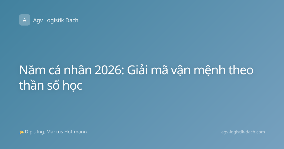 Năm cá nhân 2026: Giải mã vận mệnh theo thần số học